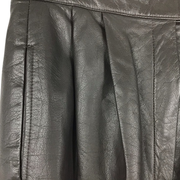 Vintage West Bay Saks Fifth Avenue Brown Leather Pants - Picture 3 of 6